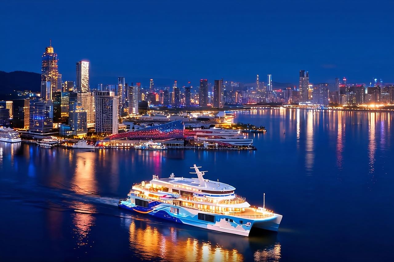 Shenzhen Hong Kong–Zhuhai–Macau Bridge Sightseeing Cruise (Dazzling Night Views + One-Stop Cross-Sea Scenery + Deck Sightseeing)