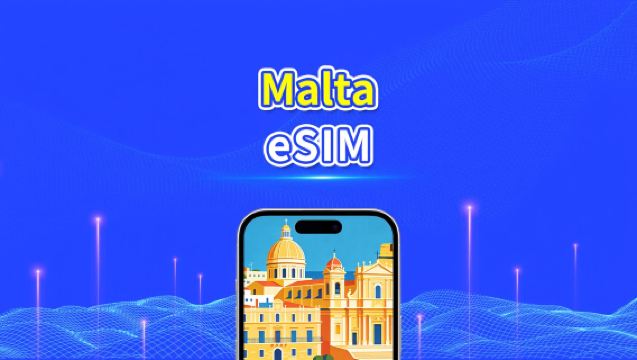 Malta eSIM | 5G/4G | Hoge snelheidsdata | 24 uur | 1-30 dagen | QR-code