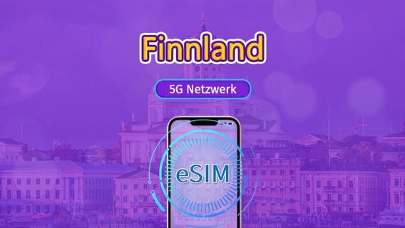 Finnland | 4G/5G eSIM | Datenpaket | 24-Stunden-Abrechnung | 7-30 Tage | QR-Code