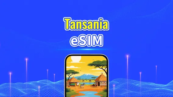 Tansania 5G/4G eSIM | Duales Netz | AI & TikTok bereit| Tagespaket/Datenpaket | 24-Stunden-Abrechnung | 1–30 Tage | QR Code