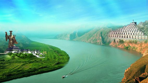 銀川出發一日遊(西夏陵+黃河大峽谷+108塔+大禹文化園)