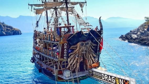 Fethiye Turkey Dead Sea one-day tour|Pirate Ship Island Hopping|Bubble bath party on the boat