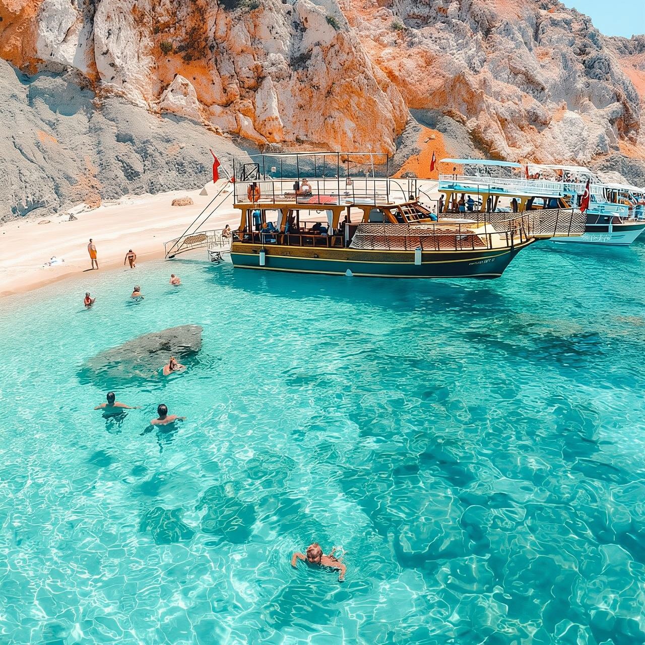 Suluada Boat Tour from Side, Antalya & Kemer: Swim & Lunch