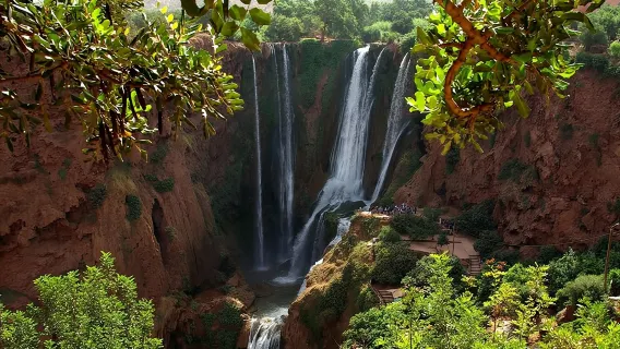 Marrakech: escursione guidata di un giorno alle cascate di Ouzoud con giro in barca