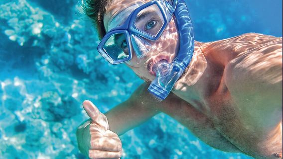 Экскурсия на лодке Arch Boat и сноркелинг у скалы Пеликан