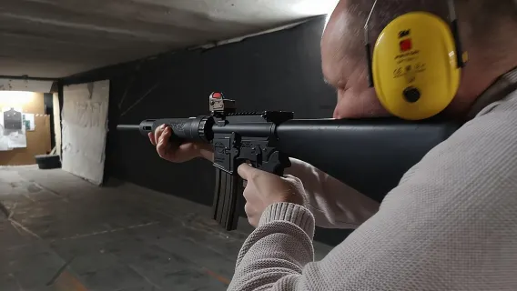 Riga Gun Range: shooting with Winchester, Glock17, & Kalashnikov