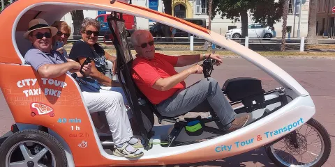 尼斯:1小時電動輔助單車的士遊覽尼斯。