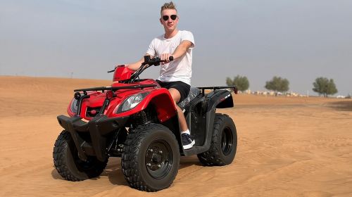 Red Dunes Safari Dubai Quad Bike Camel Ride Sandboard &BBQ Dinner Day Tours 9