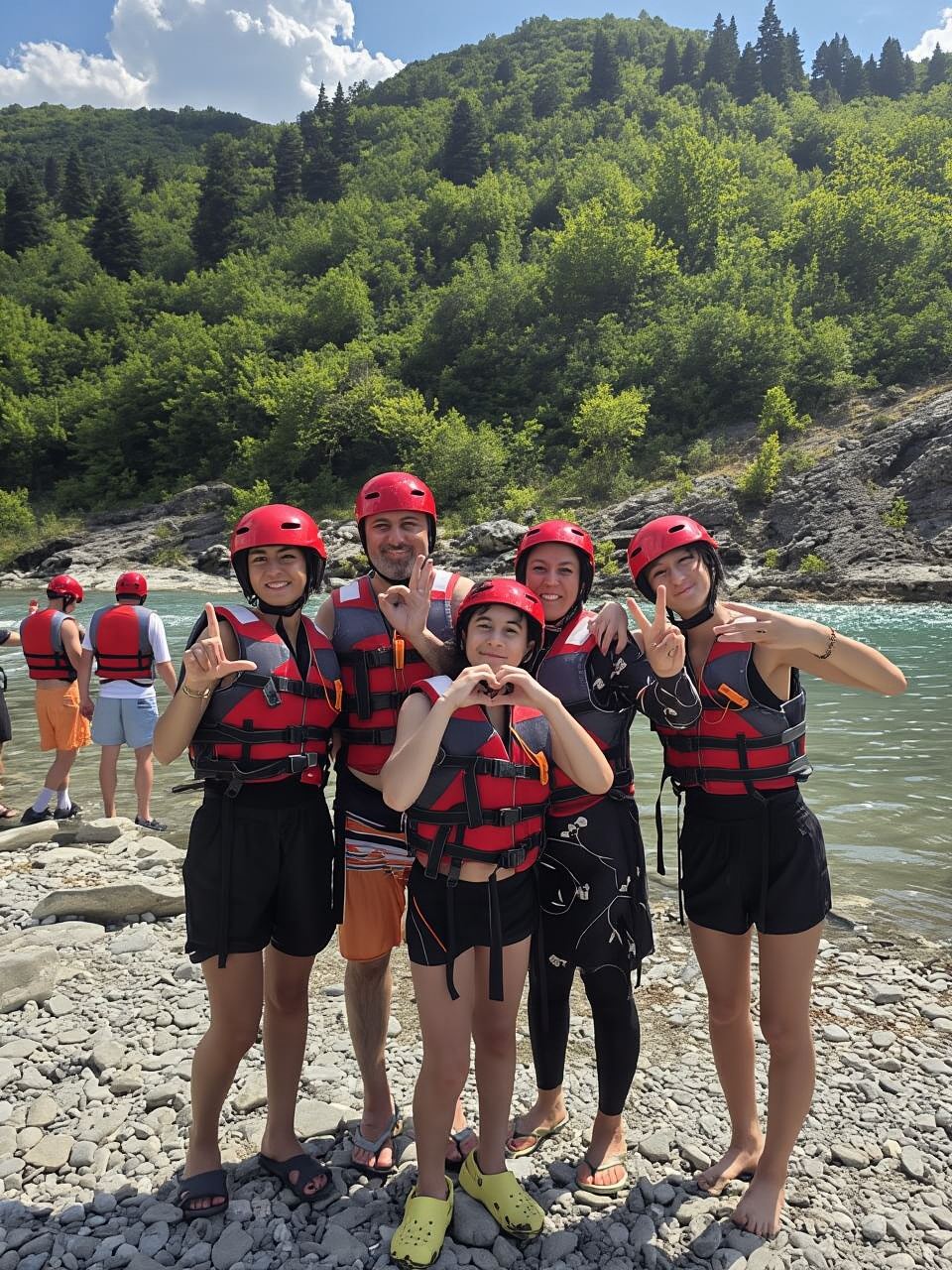 Permet: Rafting Tour with Cliff Jumping and Thermal Baths