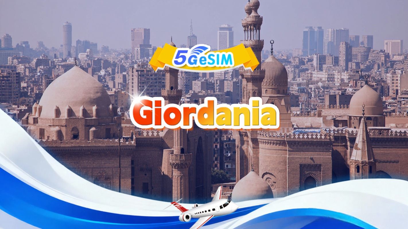 eSIM 5G/4G in Giordania|Totale|Totale 1GB-30GB|3-30 giorni|Formato 24 ore| QR code