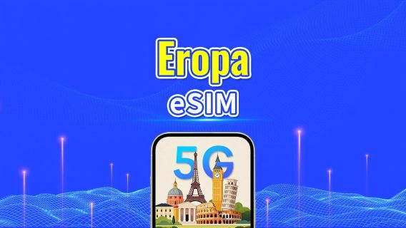 Eropa 5G eSIM  | Mendukung AI & TikTok Sepenuhnya | Paket Data Harian/Total | 1–30 Hari | Penagihan 24 Jam | Kode QR