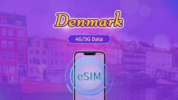 Dinamarca | eSIM 5G/4G | Plan Completo | Facturación cada 24 horas | 7-30 días | Código QR