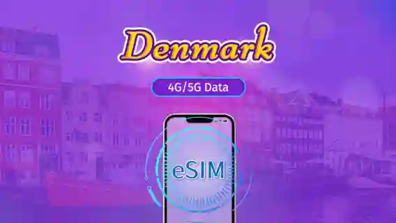 Denmark | 5G/4G eSIM | Total Package | 24H Billing | 7-30 days | QR code