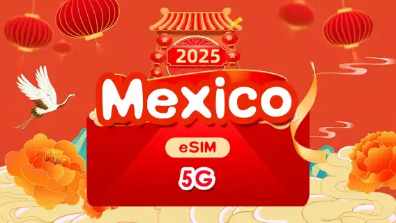 Mexico 5G eSIM | Daily package/Total package | 500MB/day-total 30GB | 1-30 days | 24-hour system | QR code