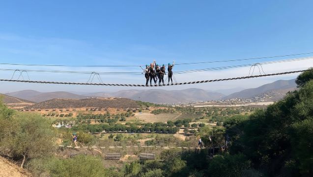 Tour en tirolina por el dosel de Canadá en Bufadora con recogida privada en el puerto.