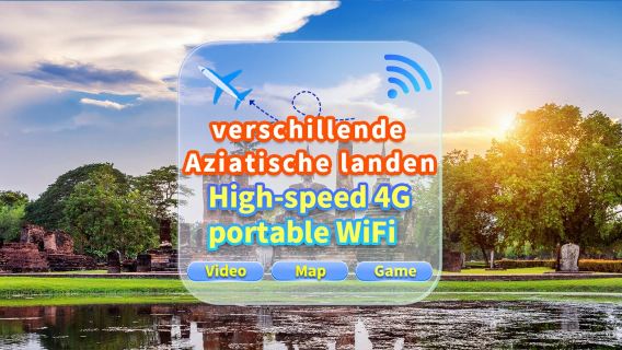 [Meerdere Aziatische landen] Verhuur van draagbare 4G-wifi | Onbeperkt data | Snelle internetverbinding | Ophalen en terugbrengen op de luchthaven van Hongkong | Ondersteunt Google Maps | Voor meerdere personen tegelijk | 24-uurs klantenservice