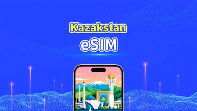 Kazakstanin eSIM | 4G | nopea data | päiväpaketti/datapaketti | 24 tuntia | 1-30 päivää | QR-koodi