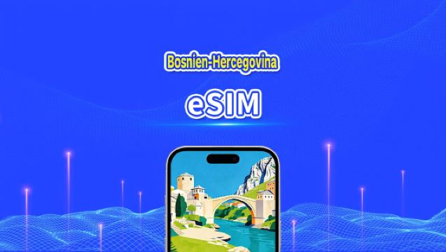 Bosnien-Hercegovina eSIM | Højhastighedsdata | 4G | Daglig pakke/datapakke | 24 timers fakturering | 1-30 dage | QR-kode