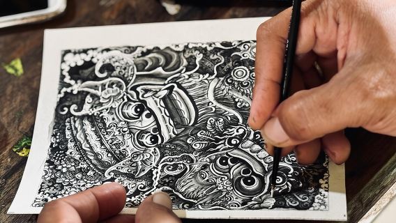 Workshops miniatuurschilderen van Keliki's met traditionele elementen