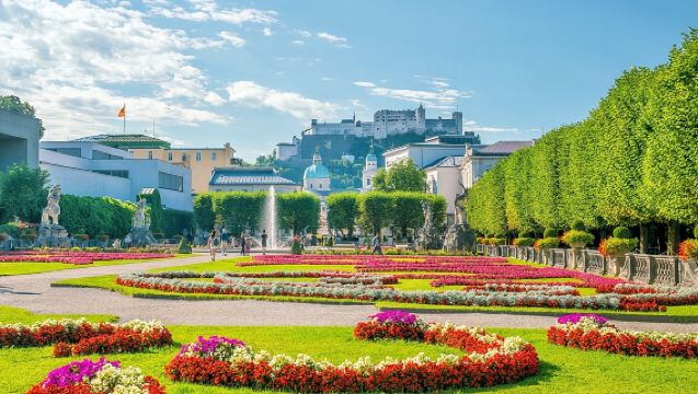Salzburg Old Town Walking Tour, Mozart, Mirabell Gardens