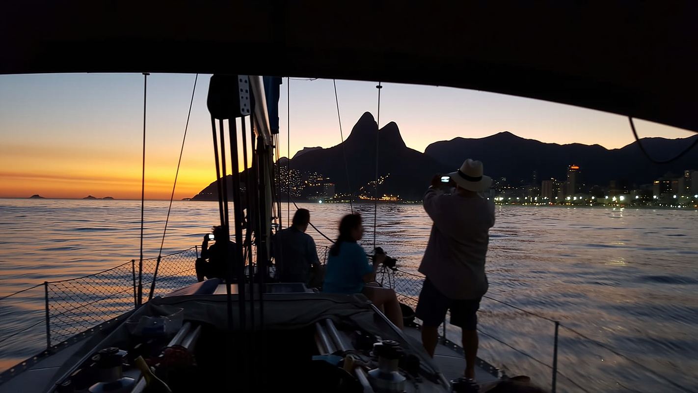 Rio de Janeiro: Segeltour bei Sonnenuntergang in der Guanabara-Bucht und Getränke