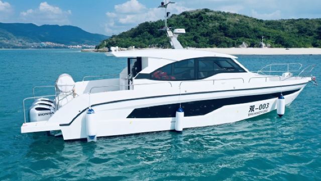 【萬寧遊艇租賃】萬寧石梅灣遊艇會雙一50尺豪華遊艇包船出海拼船出海海釣玩水上項目