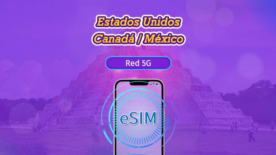 US/Canada/Mexico | 5G/4G eSIM | Day Pass/Total Package | Natural Day Billing | 1-90 days | QR code