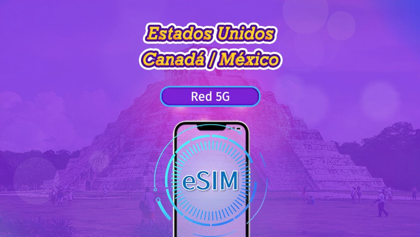 EE. UU./Canadá/México | 5G/4G eSIM | Tagespass/Gesamtpaket | Facturación por días naturales | 1–90 Tage | QR-Code