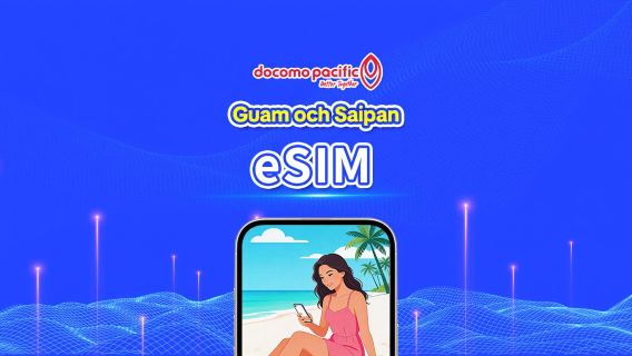 Saipan & Guam eSIM Docomo Pacific 5G lokalt nätverk | Dagligt paket / Datapaket | 3–8 dagar | 24-timmars debitering | QR Code