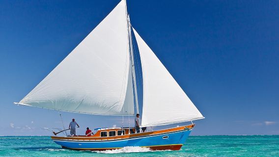 Hol Chan Marine Reserve Snorkel Tour on the 40' Sirena Azul Sailboat