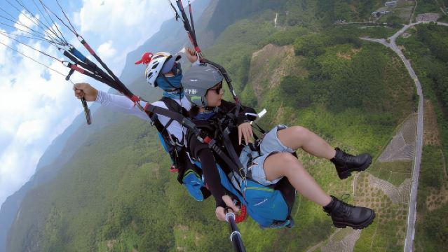 漳州長泰滑翔傘培訓基地滑翔傘飛行體驗【贈送專業高清錄影】