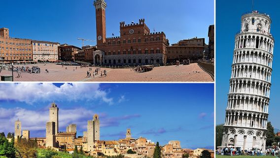 Privater Tagesausflug nach Siena, San Gimignano, Chianti und Pisa ab Florenz