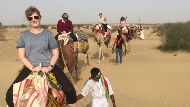 Non Touristic Half Day Camel Safari Thar Desert Sunset