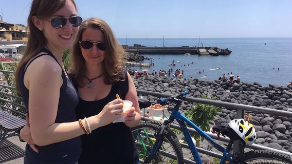Guided tour of Catania, Aci Castello and Aci Trezza by mountain bike
