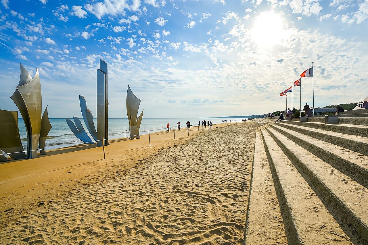 Guided Tour of Caen Memorial and D-Day Beaches from Paris