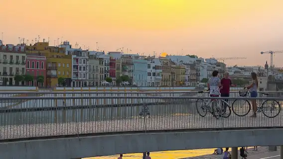 Sunset Guided Bike Tour in Seville