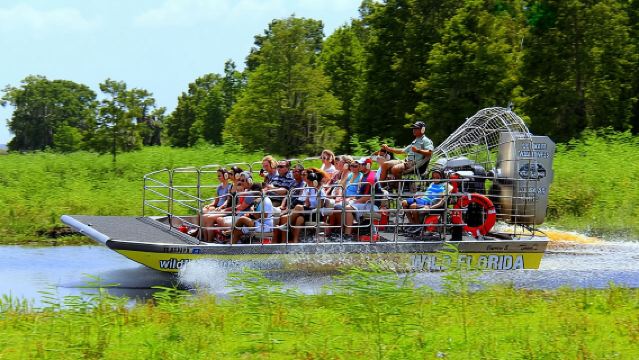 Luftboot-Tour durch die Everglades in Florida und Eintritt zu Wild Florida mit optionalem Mittagessen