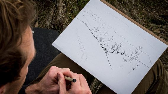 Málaga: Clase de dibujo y pintura al aire libre