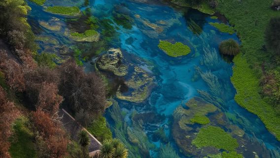 （包車）紐西蘭羅托魯瓦│藍泉+胡卡瀑布+陶波湖+飛機麥當勞