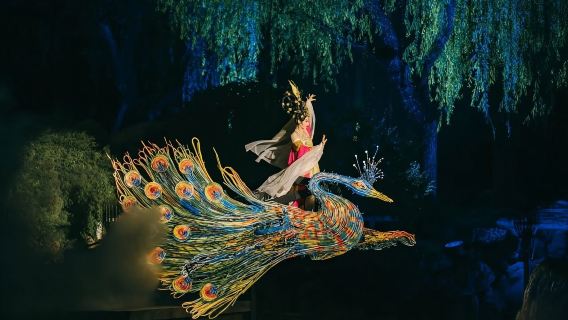 [Сиань] Билет на представление «Песнь о бесконечной печали» с эффектом погружения (настоящие горы и вода + голографическая проекция + 3D без очков + реалистичное шоу)