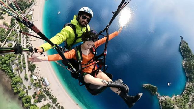 Passeio de parapente em Fethiye, Turquia com traslado do hotel | Opção com vídeo e fotos | Mesmo estilo das celebridades