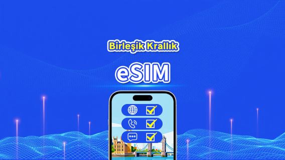 İngiltere 5G eSIM | CTExcel (EE Ağı) | Konuşma Dahil Toplam Paket | 7-30 Gün | 24 Saatlik Ücretlendirme | QR Kodu