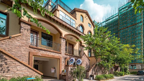 Villa 8 Bilik di Lembah Kesihatan R&F Gunung Nankun, Huizhou - Bilikar + KTV Persendirian + Kolam Air Panas + Barbeku
