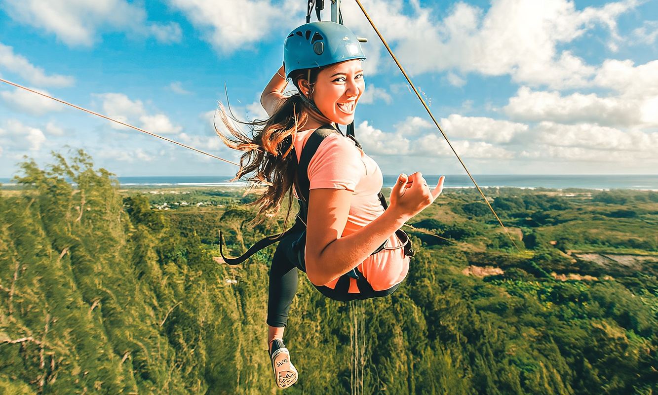 ทัวร์วัน โหนสลิงในป่า Skyline Flying ชมวิวทะเล ภูเก็ต