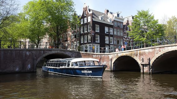 Amsterdam Canal cruise With Wine and Cheese Box From  Dock Hard Rock Cafe