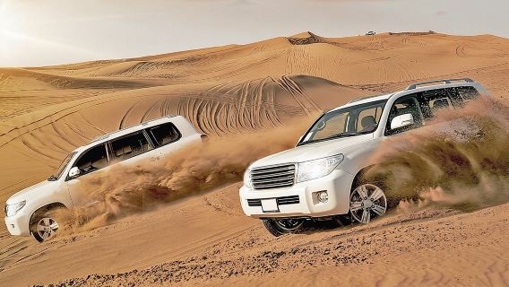 Сафари-приключение на полдня по Красной дюне пустыни Дубая и ужин-барбекю