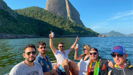 Rio de Janeiro: Tour in motoscafo - Tour della spiaggia con birra