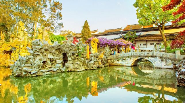 蘇州一日遊【包車含英文導遊 自選拙政園/虎丘山風景名勝區/留園/寒山寺】