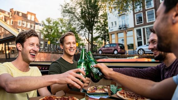 Amsterdam: El crucero original de pizza con bebidas ilimitadas