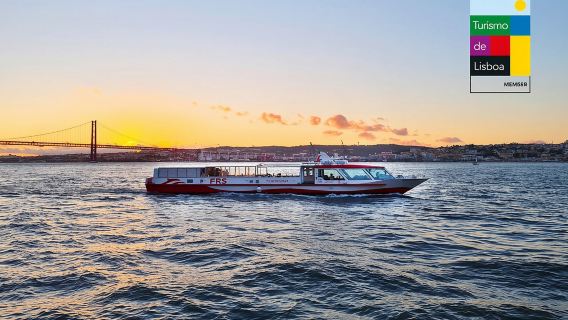 Crociera al tramonto sul fiume Tago con drink di benvenuto incluso